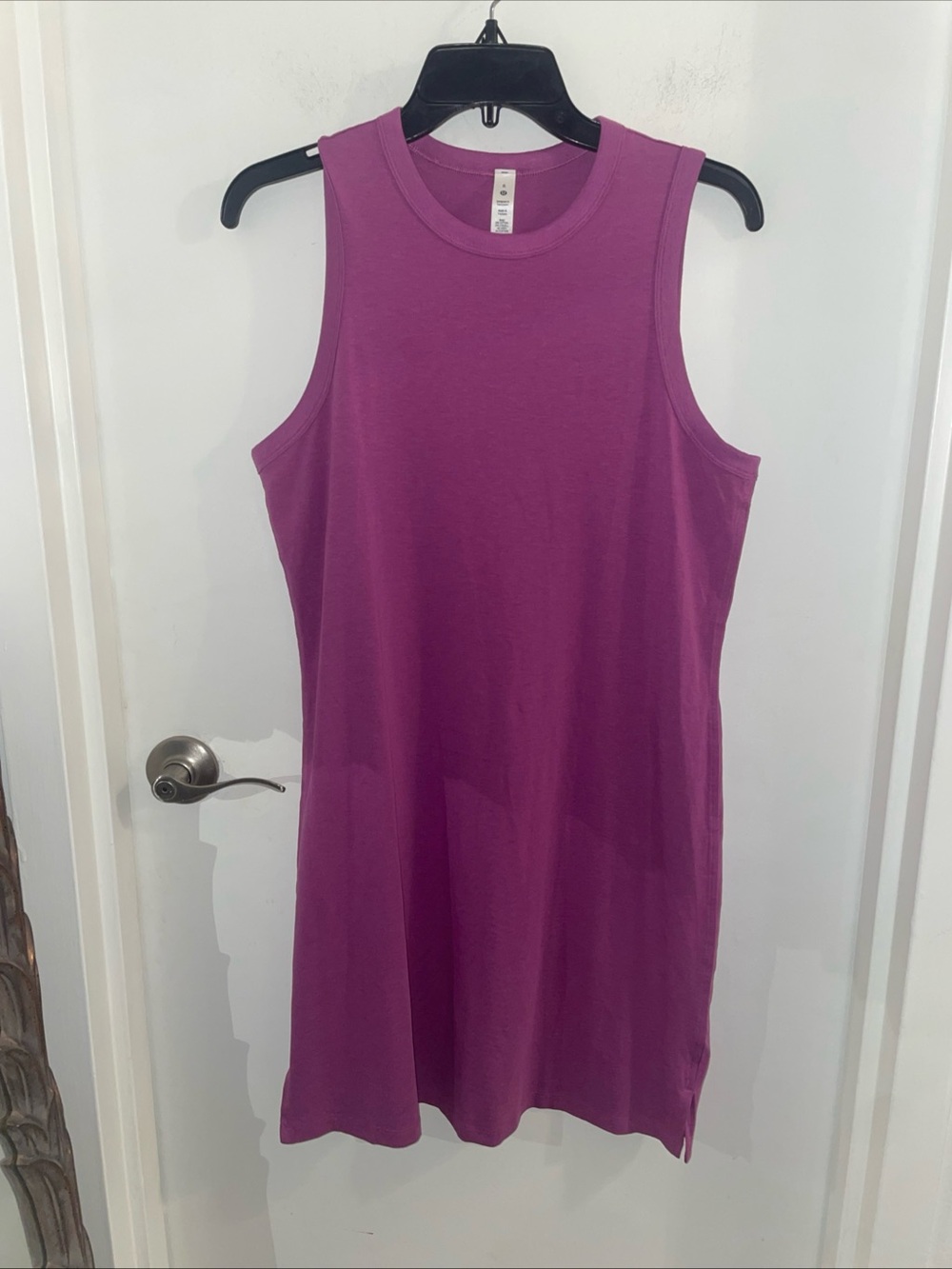 NWOT Lululemon size 6 Berry Classic Fit Cotton Blend Sleeveless Tank Dress